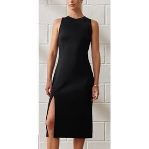 NEW Abercrombie & Fitch YPB NeoKnit Column Black Midi Dress XXL Sleeveless